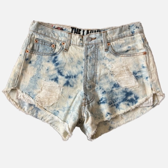 The Laundry Room Acid Washed CutOff Shorts Size 28 - Picture 1 of 12